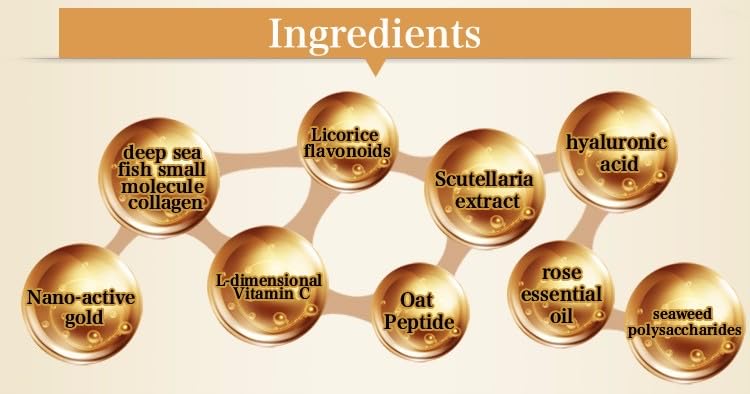 24K Gold Eye Patches Collagen Anti-Wrinkle Anti-Aging Beauty & Personal Care Dark Circles & Puffiness Brightener Rejuvenating Christmas Gift for Women Christmas Gift for Mom Skin Care Facial Travel 3