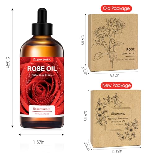 Olejek różany, 100 ml, czyste olejki eteryczne, olejek różany do dyfuzora