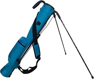 Portable Golf Bag Easy to Carry Golf Stand Bag Golf Stand Bag Sunday Golf Bag with Waterproof Wear-Resistant Durable Fabric (Color : Black) (Light Blue)