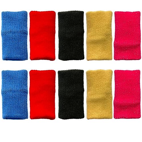 EXCEART 10 Piezas Protectores De Dedos Bordados Gemas Fundas Para Dedos Movimiento Para Diy y Proyectos De Arte Mientras Pega Cristales De Diamante Estándar