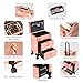 3 in 1 Rolling Makeup Case, Professional Cosmetology Case on Wheels, Detachable Clear Makeup Bag & Nail Polish Organizer, Portable Makeup Trolley with Drawers for Makeup Artists & Nail Technicians