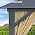 YITAHOME 12x14FT Gazebo Hardtop Double Roof Canopy Outdoor with Netting and Shaded Curtains, Aluminum Frame Polycarbonate Hardtop Garden Tent for Patio, Backyard, Deck and Lawns, Brown