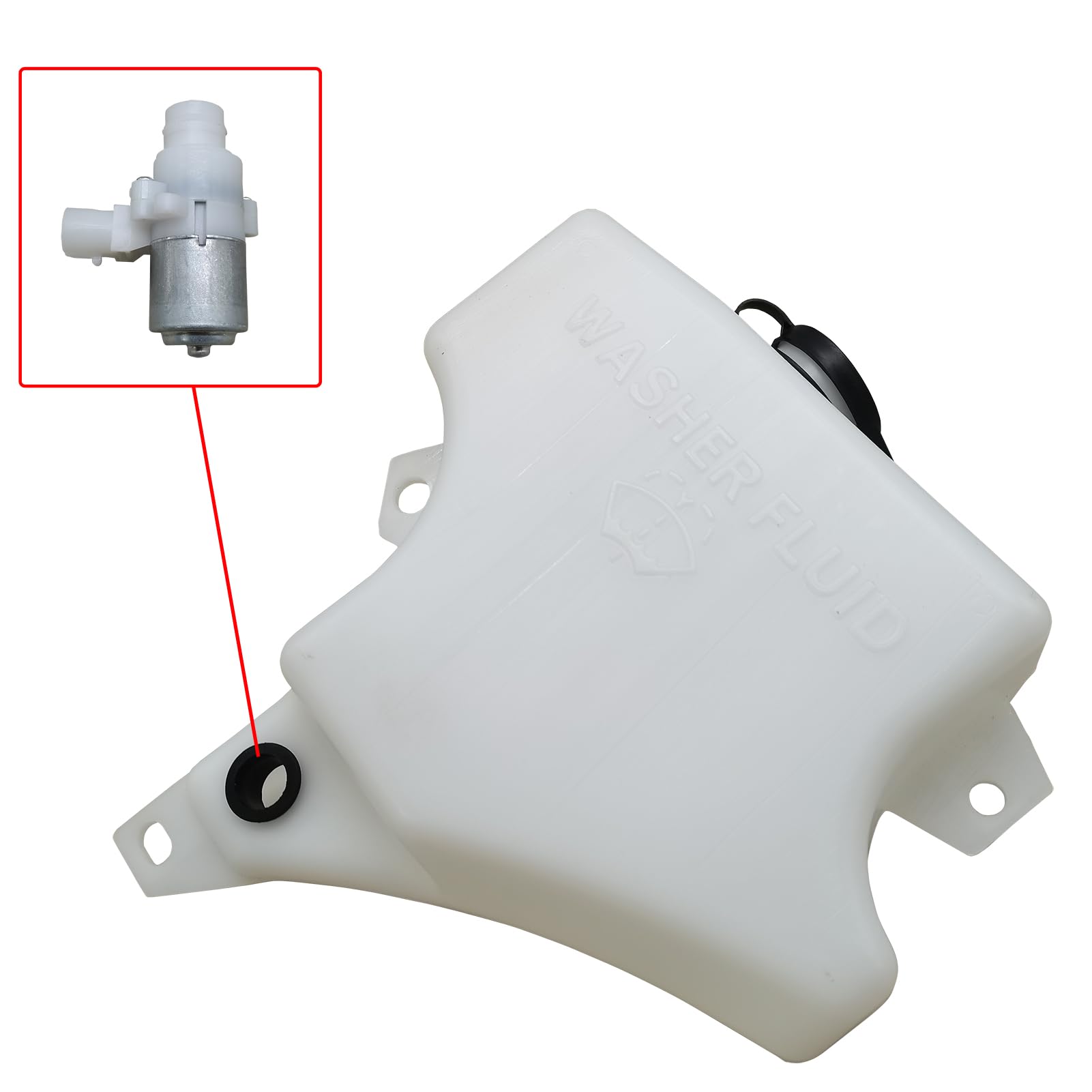 Depósito de líquido para limpiaparabrisas 603-5402 apto para Kenworth T680 T880 Peterbilt 335 367 384 385 386 387 388 389