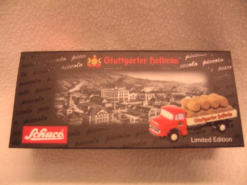Preisvergleich Produktbild 05862 - Schuco - MB L322 Pritsche / Plane Stuttgarter Hofbräu