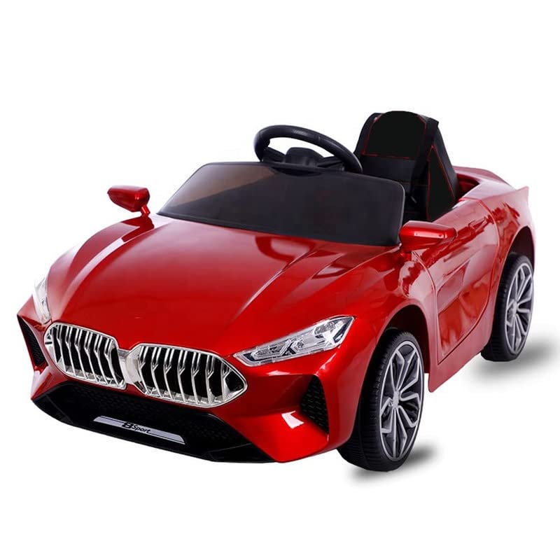 SRECAP Kids Rechargeable Battery Operated Ride on Car with Swing. Music, Lights and Bluetooth Remote- The Sports Look Electric Car for Kids of Age 1 to 6 Years (Metallic Red)