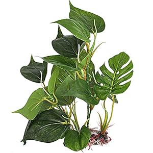 ANCLLO Pianta di plastica dell’acquario, Decorazione realistica dell’erba dell’Acqua della pianta Artificiale per l’acquario