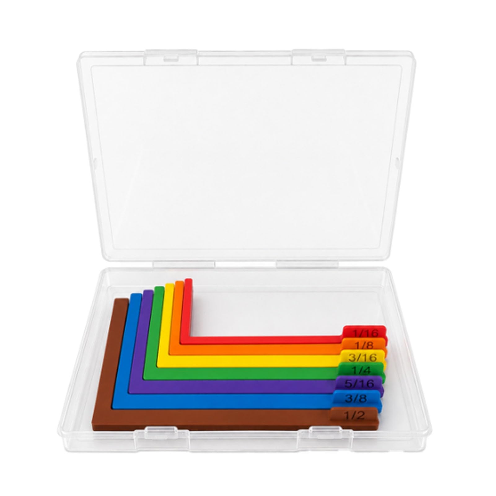 Pasisuu B L-Shaped Paper Layering Guide Set 7Pcs, Color Coded Alignment Rulers With Storage Case For Cardstock Corner Order Scrapbook Layouts
