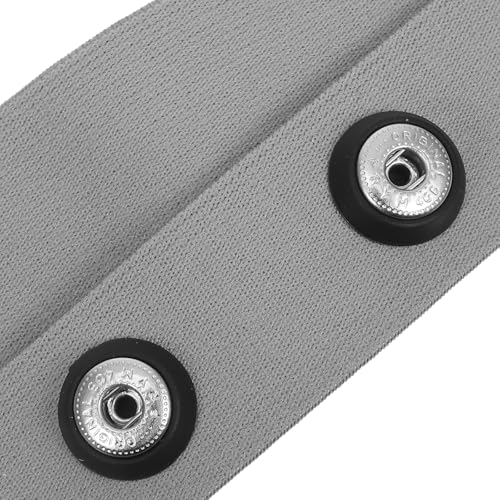 Correa de pecho ajustable UPKOCH para monitor de frecuencia cardíaca, fibra de poliuretano y nylon, diseño elástico cómodo con paso de agujero de 45 mm miniatura 3
