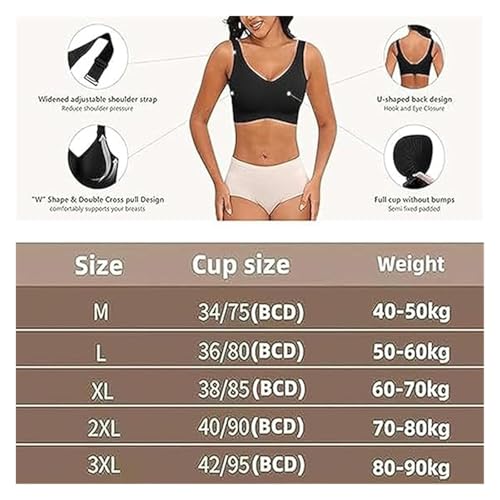 Roarrave Bra, Neattidyly Upliftjoys Bras, Women's Ribbed Push Up Adjustable Wireless Bra2