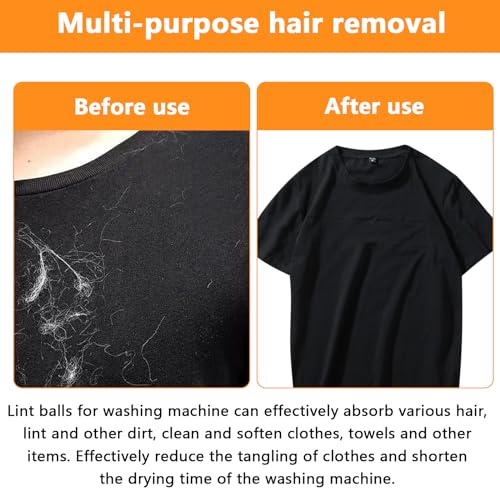 12 Pcs Pet Hair Remover Washing Machine, Lint Catcher Pet Hair Remover for Laundry Balls, Cat Hair Remover Washing Machine Hair Catcher, Reusable Lint Remover Balls for Laundry Bedding Clothes - Image 5