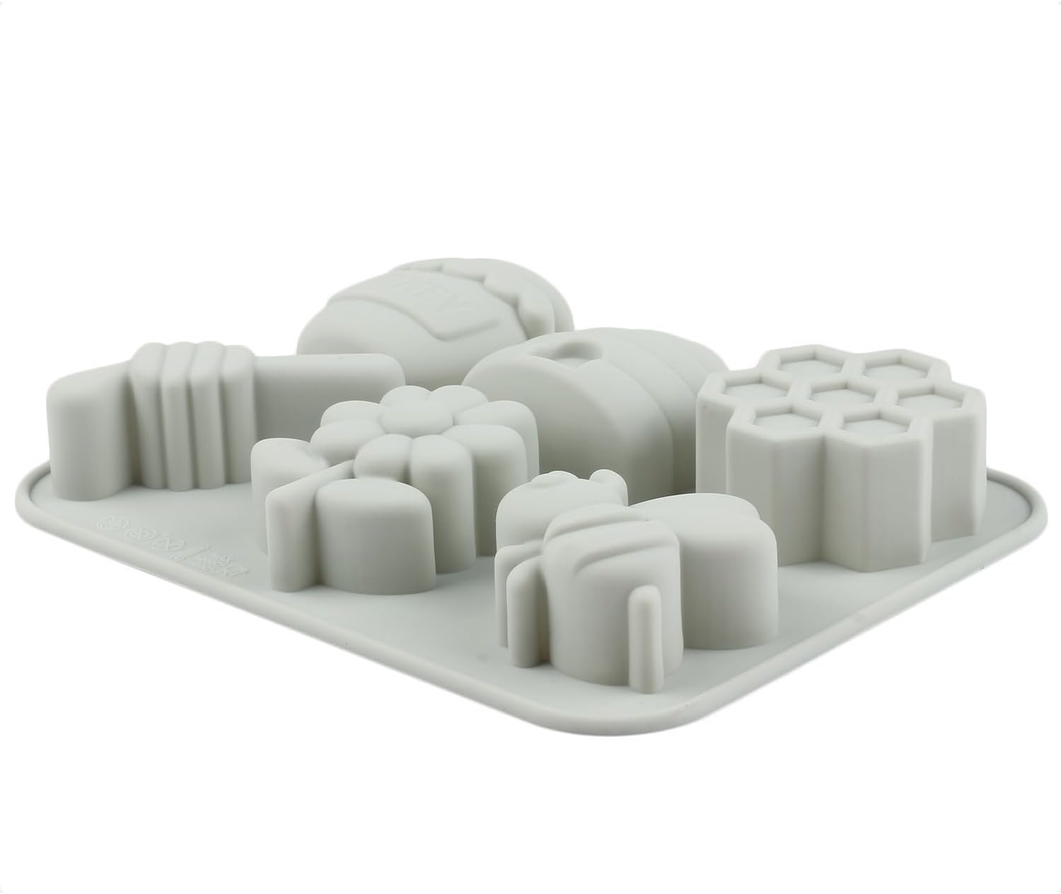 6 Cavity Bee Flower Silicone Candy Molds