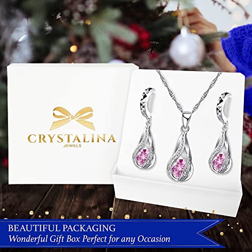 Crystalina Regalos para Mujer, Conjunto Collar Plata Mujer y Pendientes Mujer Plata con Colgante, Joyas de Mujer de Plata S925 y Circonitas de Colores, Regalos Originales para Mujer 5 Crystalina Regalos Para Mujer, Conjunto Collar Plata Mujer Y Pendientes Mujer Plata Con Colgante, Joyas De Mujer De Plata S925 Y Circonitas De Colores, Regalos Originales Para Mujer