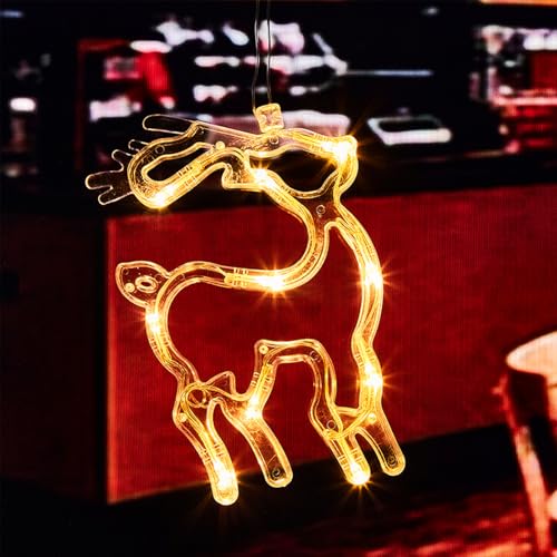 Kaleora Rentier Weihnachtsbeleuchtung, LED Weihnachtsdeko Fenster...