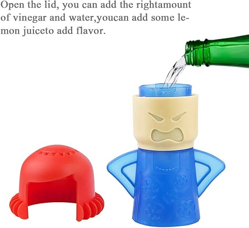 Miniatura 5 de Angry Mom - Limpiador de microondas Mad Creay Mama - Limpiador de horno de microondas de alta temperatura, equipo de limpieza de vapor, herramienta