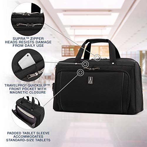 Travelpro Crew Versapack Weekender Carry-on Suiter Duffel Bag, Jet Black, One Size