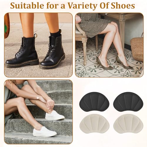 Image of ElevateTech 2 Pairs Shoe Filler for Loose Shoes, Anti Slip Strip Shoe Inserts Fit Shoes Insole Comfort Toe Cushions Prevent Heel Sliping Toe Inserts for Shoe Too Big