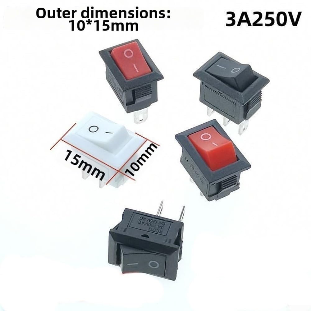 Interruptor ON/OFF para Coche Barro Panel Control(White-10pcs)