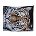 Produktbild Tapestry Wall Hanging,Tier-Serie Tigerkopf Indische Böhmischen Hippie Wand Hängen 3D-Gedruckten Größe Plane -Zy 812264 - Hängende Tuch Für Studentenwohnheim Zimmer Wanddekoration-51×60In(130×