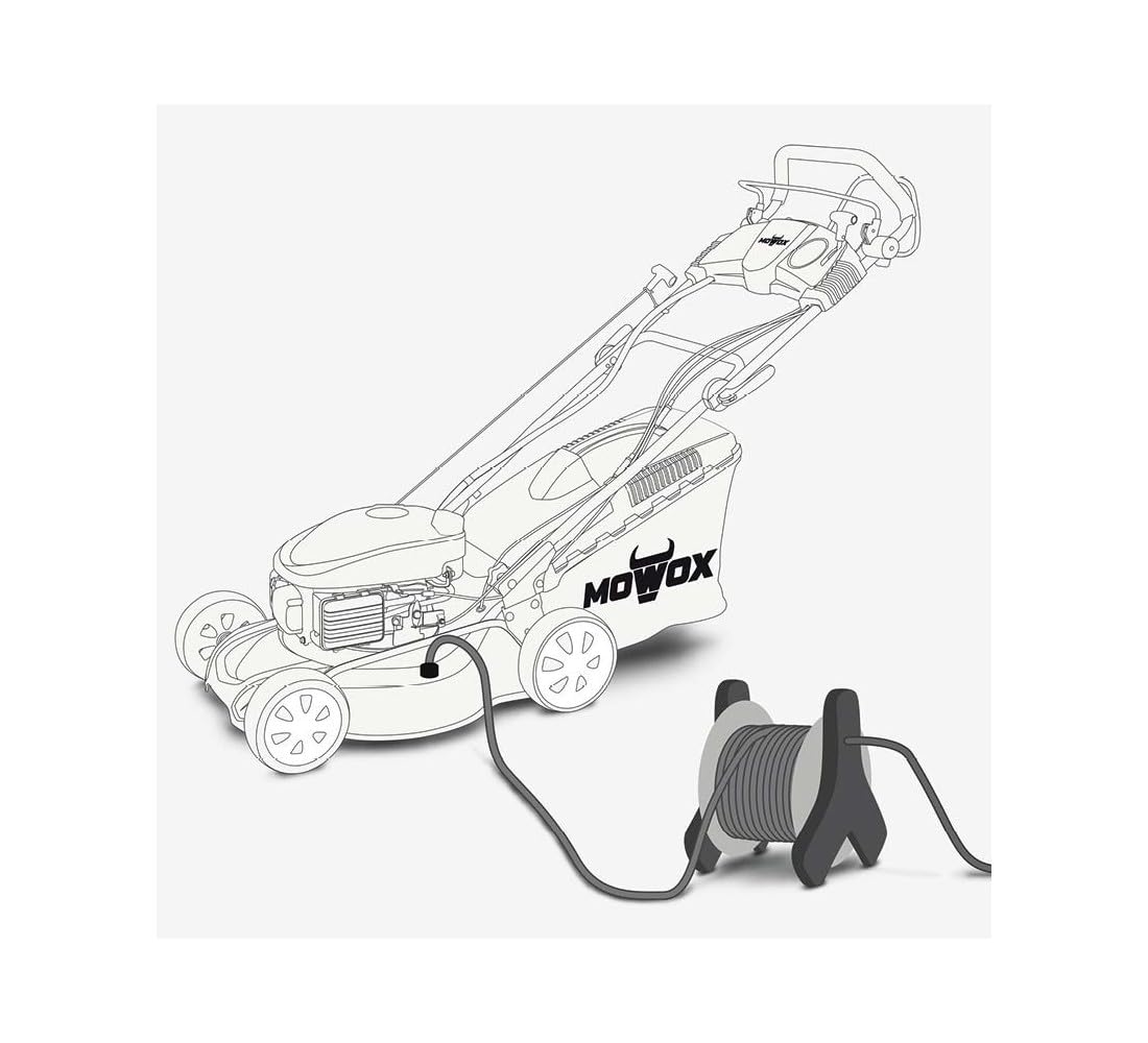 Cortacésped autopropulsado Mowox PM 5175 S3EHW – Gasolina, 171 CC, Arranque eléctrico, Velocidad Variable, 46 cm, 60 L, función 3 en 1, para jardín Grande