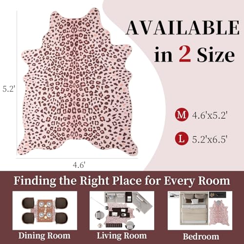 Tapete Decorativo Animal Print Leopardo 140x133 cm miniatura 2