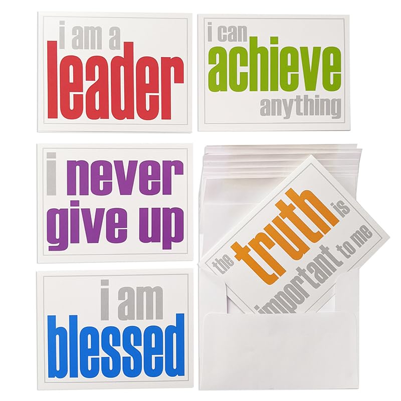 Image of Inspired Minds Note Cards with Envelope, Encouragement Booster Set, 2 Each of 5 Titles, Set of 10