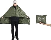 Vista 10 de iClimb - Manta de camping ultraligera y compacta con aislamiento Thinsulate 3M