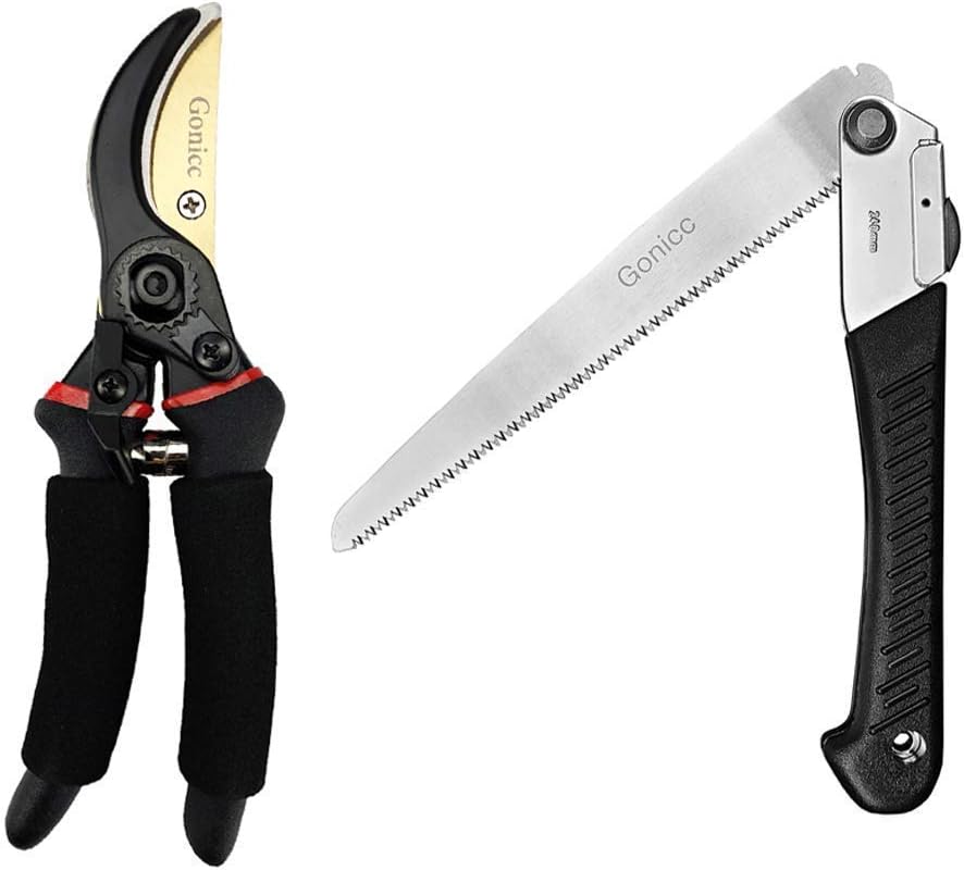 Gonicc 8" Professional Premium Titanium Bypass Pruning