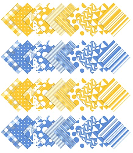 Jelly roll coton bleu à rayures pour des couvertures de patchwork uniques - 3