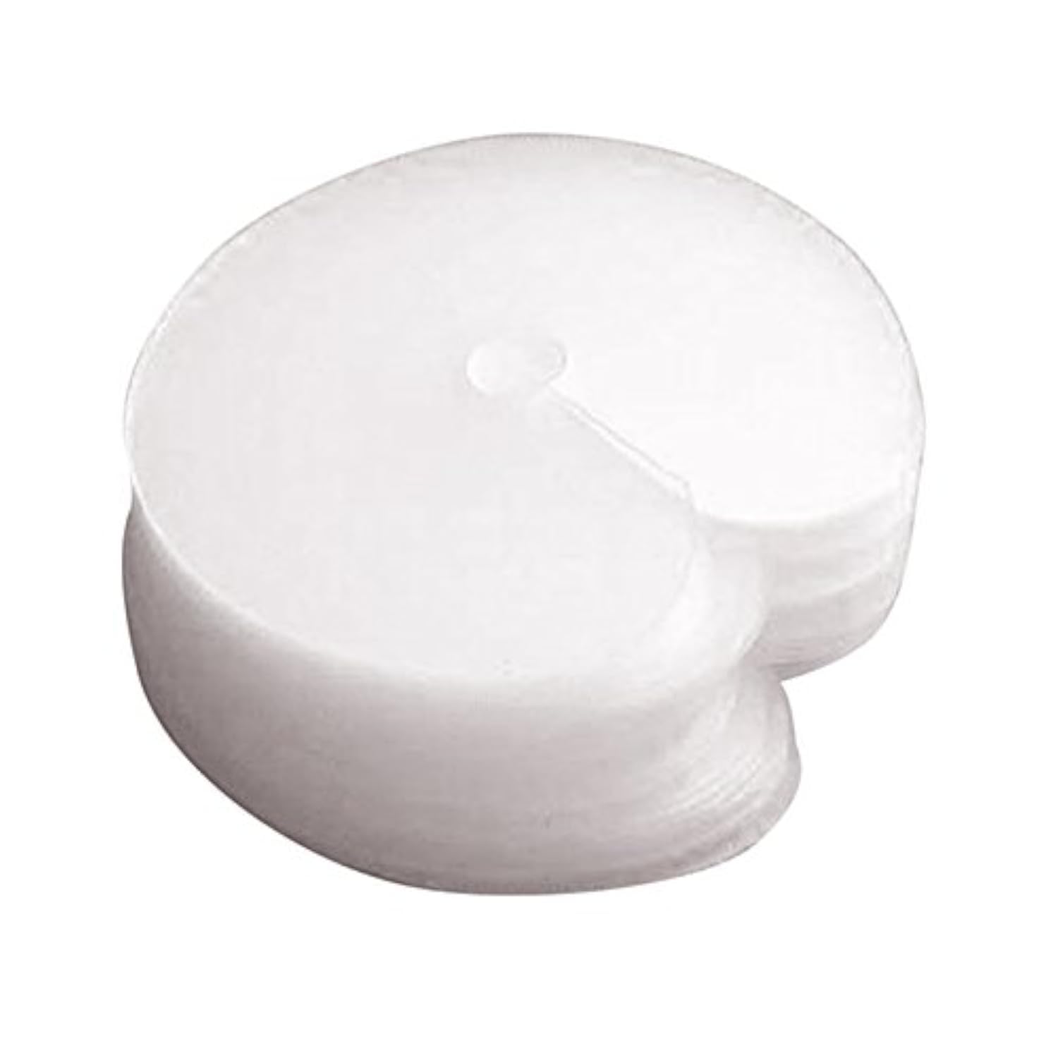 VictorieLei 25 Pieces Heat Shield Guards for Hair Extension Bonding, Round Circular and Single Hole, Clear Fusion Glue Protector Templates