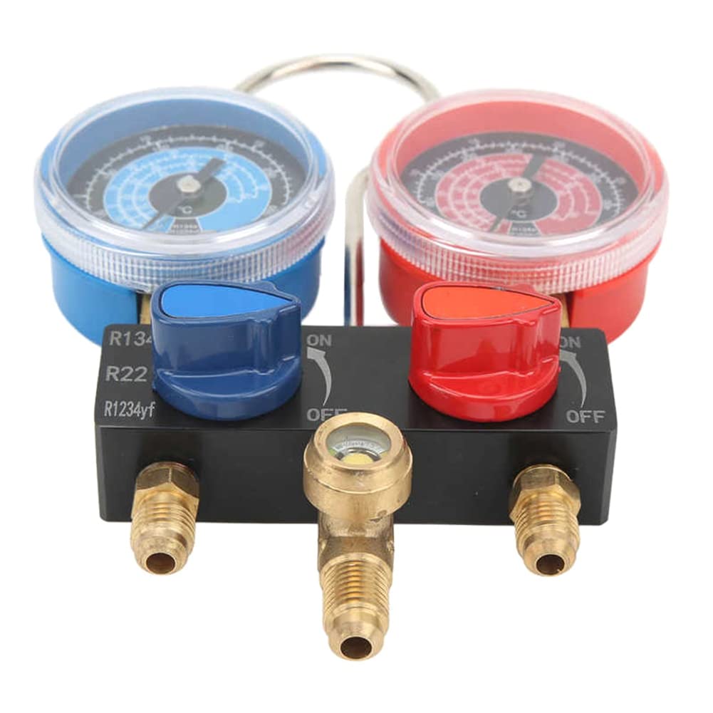 M01 RéFrigéRant Diagnose Manifold Gauge G1/4 ÉTat ManomèTre ManomèTre Outils de RéFrigéRation pour R22/R1234Yf