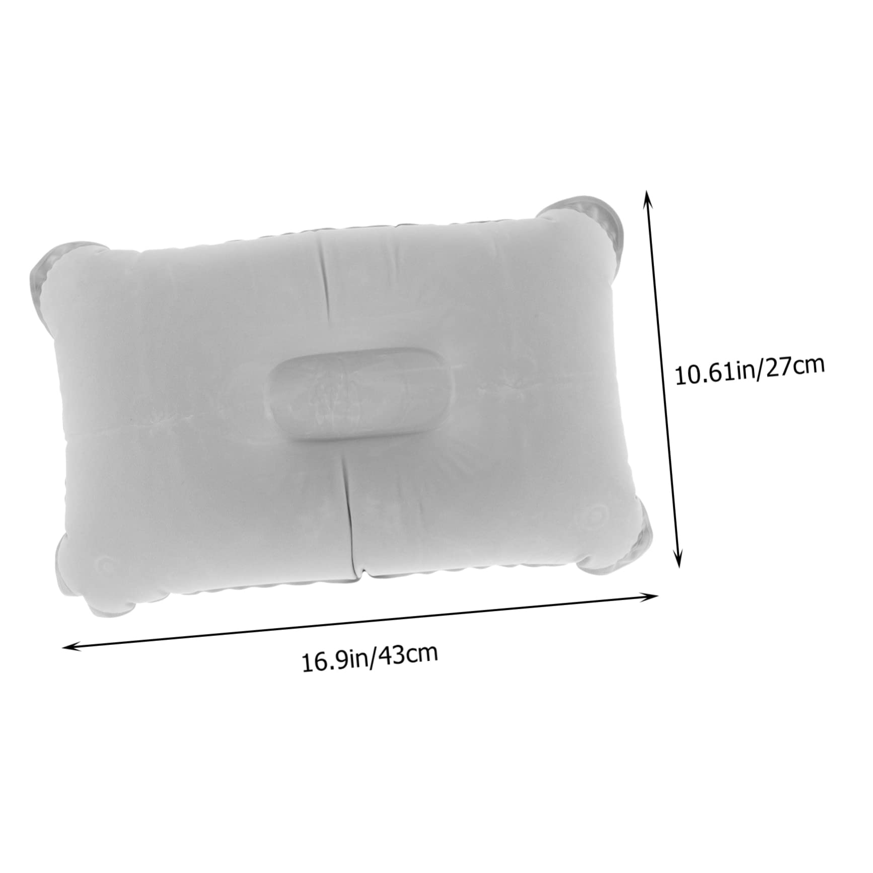 balacoo 3Pcs Portable Multi Function Inflatable Camping Pillow Ergonomic Outdoor Travel Cushion for Camping Hiking and Office Use Easy Inflate and Deflate Design