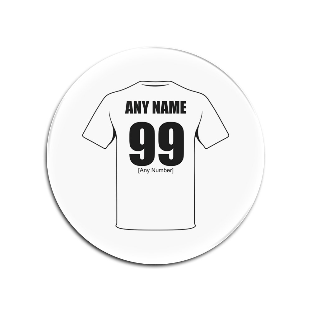 Dessous de verre carton blanc rond football personnalisable pour supporteurs