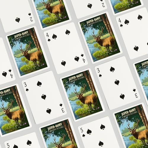 Lantern Press Jasper, Canada, 52 Cartas Poker miniatura 4