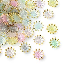 Flower Bead End Caps Random_100 Pcs