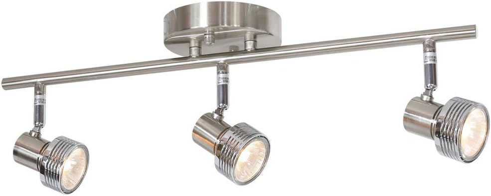 3 Heads 50W Spotlight Ceiling Fixture Nickel