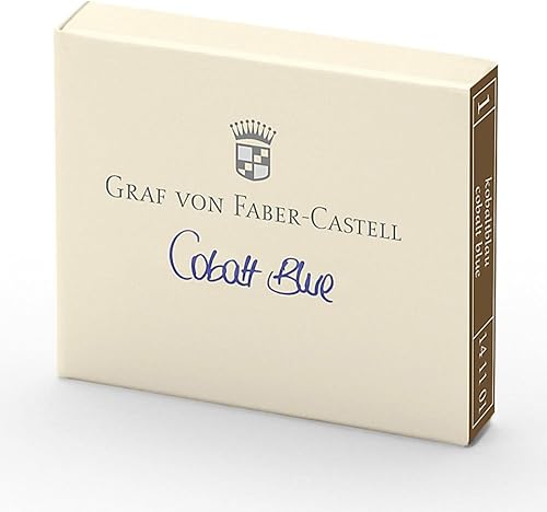 Miniatura 3 de Graf von Faber-Castell Cartuchos de tinta, caja de 6, azul cobalto (FC141101)