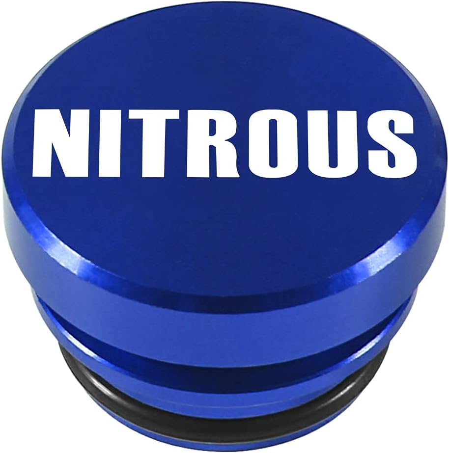 Image of Car Cigarette Lighter Plug, Billet Aluminum Dustproof NITROUS EJECT Button for Car, Standard 12V Universal Replacement Socket Cover Fits Most Vehicles and Boats