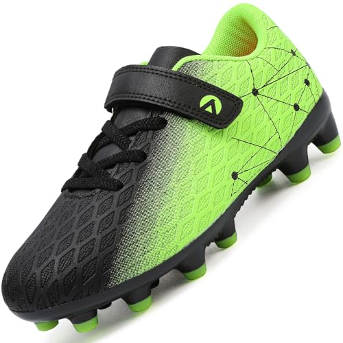 Kids Soccer Cleats Boys Girls Firm Ground Soccer FG/AG Soccer Ath...