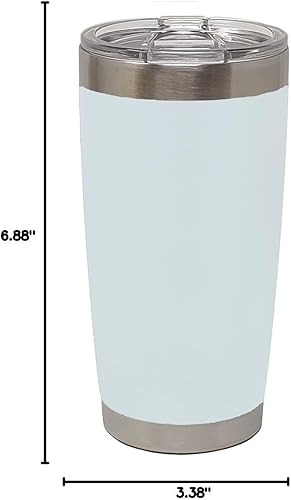 Vista 34 de LaserGram 20oz Vacuum Insulated Tumbler Mug, Paramedic, Personalized Engraving Included (Coral)