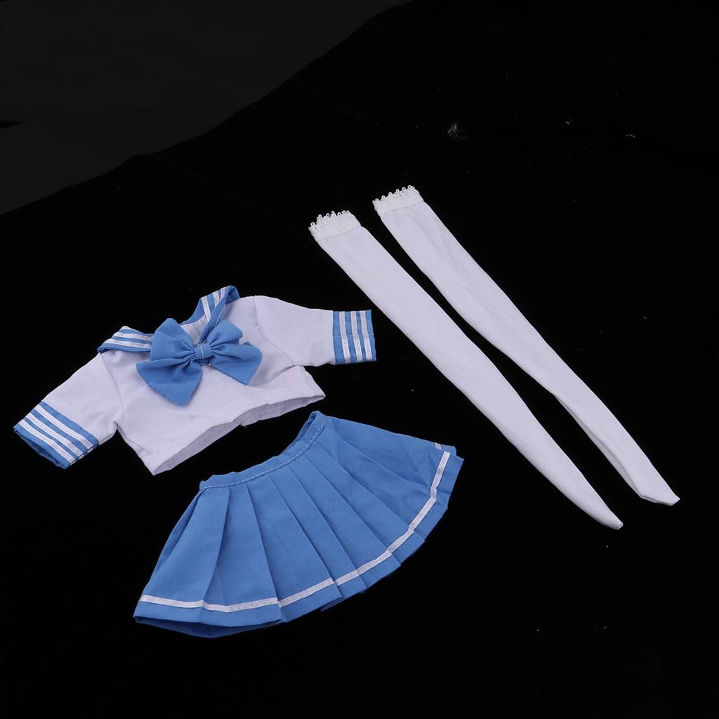 Gralara BJD Puppenkleidung Set Schuluniformen Puppenbekleidung Zubehör Handgenäht für Anziehdoll Sammlerbedarf Geschenk Spiel