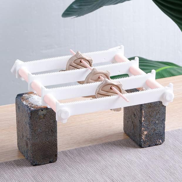 Miniatura 6 de Soporte de quemado colgante para horno, herramienta con colgante de cuentas de porcelana de 7.88 pulgadas con anillo, aguja de combustión colgante