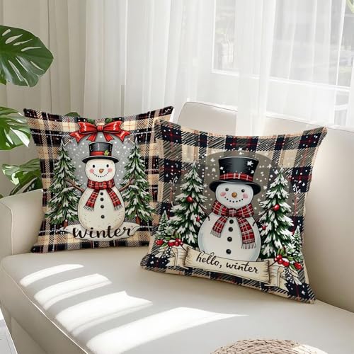 Housse coussin 65x65cm Noël imperméable pour protéger le canapé du salon - 3