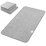 Sunnyskies 除湿シート シングル 寝具用 防ダニ 防カビ 消臭 除湿 シリカゲル入り 洗える 湿気 結露対策 布団 除湿マット 防湿シート 吸湿センサー付き 湿気取り 繰り返し使える グレー 90X180cm