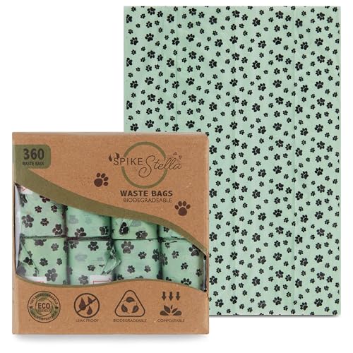 Spike and Stella (スパイク アンド ステラ) 高耐久 犬用くず袋 - 漏れ防止うんちバッグ 丈夫 堆肥化可能 持続可能 地球に優しい バルクパック(150 360 480枚)