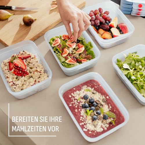 EMSA oneClick, Vorratsdose, One-Click-System, Lebensmittel 2x Länger Frisch, 100% Auslaufsicher, Made in Germany, VIOLETT… – Ansicht 6