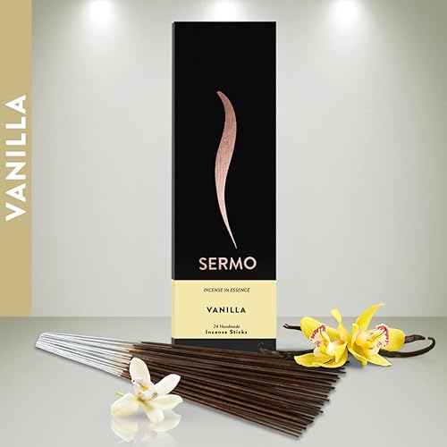Miniatura 7 de Sermo Premium 24 varillas de incienso enrolladas a mano con bajo contenido de humo, perfectas para aromaterapia, meditación, relajación,