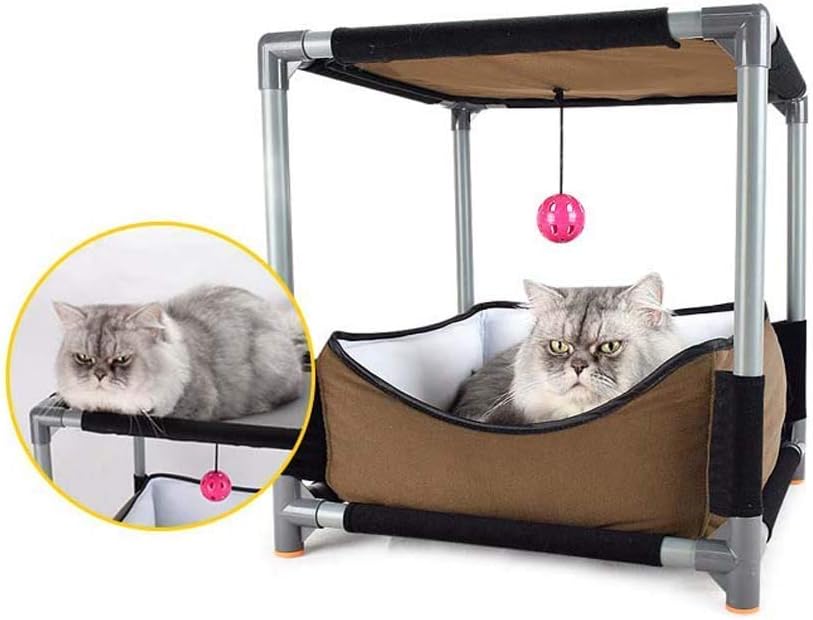 Cat nest with Bell Combined cat Scratcher Lounge for Indoor Kitty and Cats