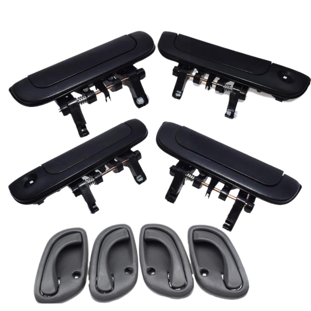 Tmtbxtzzk Kit 001 Grey Black Door Handle Compatible With Suzuki Esteem Baleno 1995 1996 1997 1998 1999 2000 2001 Outside Inside Front Rear Left Right Lh Rh(Kit 001)