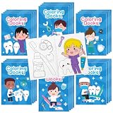 X1zuue Bulk Dentist Coloring Books, 24Pcs Mini Drawing Booklet for Kids