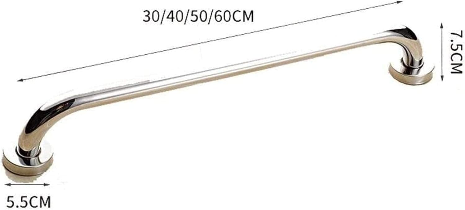 Bathtub Grab Bars,Toilet Grab Bars Bathroom Support Handle Safety Rust Proof Polished Grab Rails Wall Mounted Handrail Straight Towel Holder Disabled Elderly/30Cm